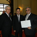 Daniel Leroy, Remus Pricopie (Ministre Roumain de l'Éducation Nationale et Membre du Comité Scientifique du Congrès International SANABUNA), Victor Lorin Purcarea