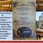 Bucharest Doctor's Orchestra, Monday, April 7, 2014, Romanian Athenaeum in Bucharest
