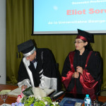 Signing the Book of Honor 